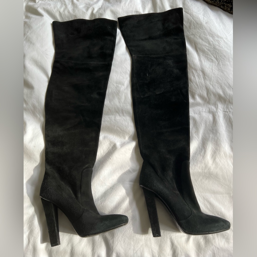 Jimmy Choo over the knee boots black size 8